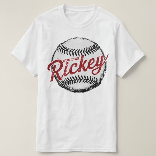 Ren als Rickey Henderson Baseball Legend T-shirt (Design voorkant)