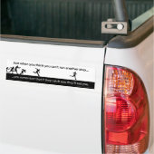 Ren! Als ze je vangen, zullen ze je opeten! Bumpersticker (Op Truck)