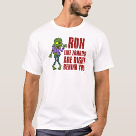 Ren als Zombies achter je T-shirt