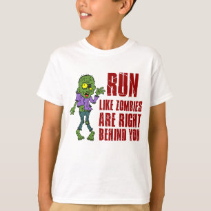 Ren als Zombies achter je T-shirt