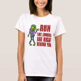 Ren als Zombies achter je T-shirt