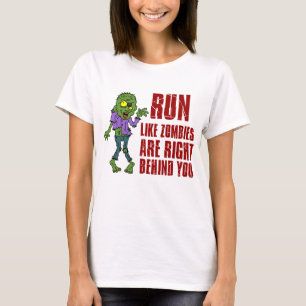 Ren als Zombies achter je T-shirt