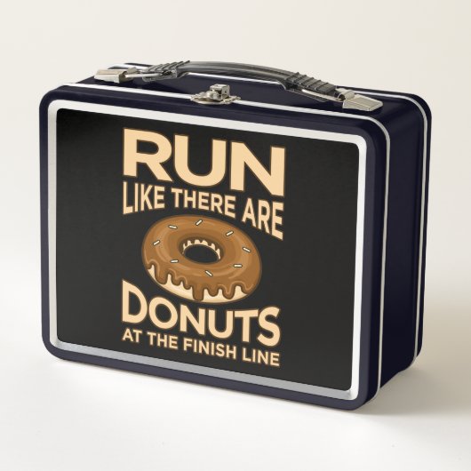 Ren alsof er donuts marathon runner is (Voorkant)