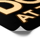 Ren alsof er donuts marathon runner is poster (Hoek)