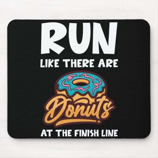 Ren alsof er donuts zijn op de finse marathon muismat (Voorkant)