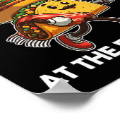 Ren alsof er een taco is bij de finishlijn Cinco D Poster (Hoek)