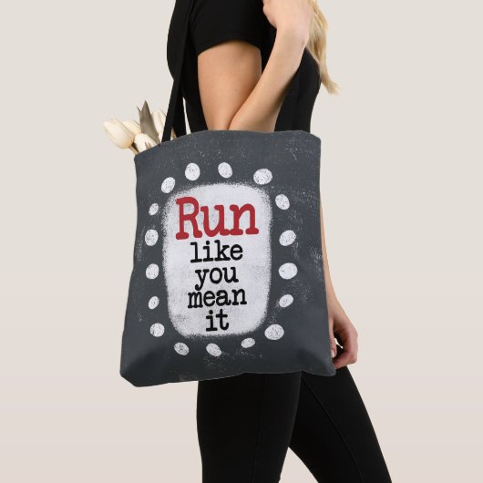 Ren alsof je het bedoelt Canvas tas (Dichtbij)