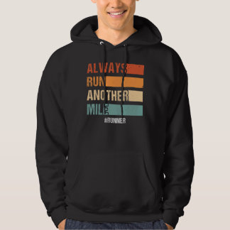 Ren altijd nog een mijl halve marathon fitness run hoodie