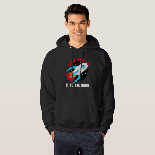 Ren AMC naar de maan Hoodie (Voorkant volledig)