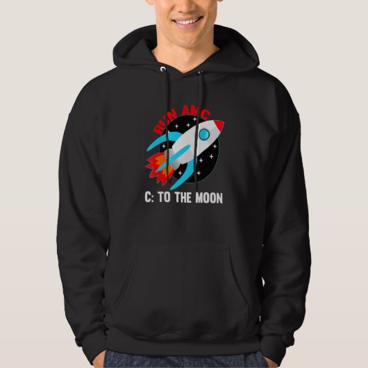 Ren AMC naar de maan Hoodie (Voorkant)