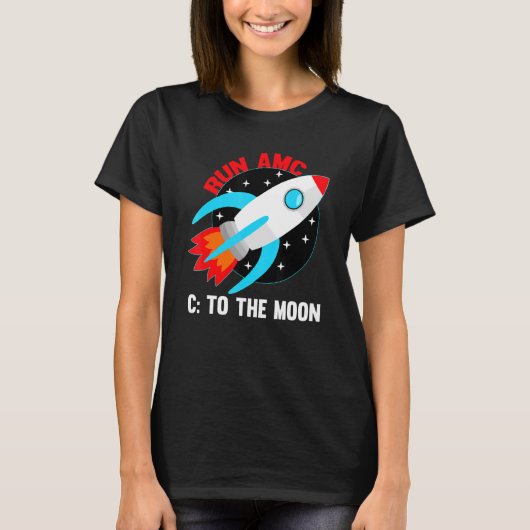 Ren AMC naar de maan T-shirt (Voorkant)