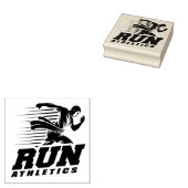 Ren atletiek rubberstempel (Gestempeld)