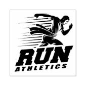 Ren atletiek rubberstempel (Afrduk)