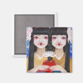 Ren Cho en Shinobu Magneet (Voorkant / Achterkant)