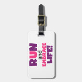 Ren Embrace Leven Paars Roze Bagagelabel (Voorkant verticaal)