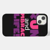 Ren Embrace Life Paars Roze iPhone Hoesje (Achterkant horizontaal)