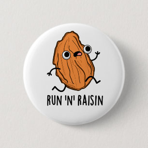 Ren en Raisin Grappige Voedsel Woordspeling Ronde Button 5,7 Cm