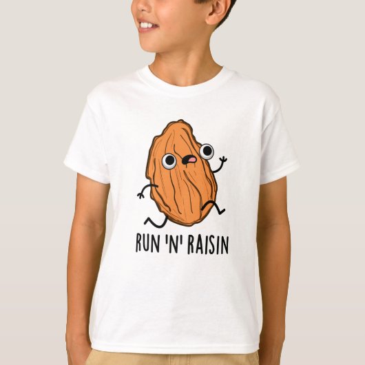 Ren en Raisin Grappige Voedsel Woordspeling T-shirt (Voorkant)