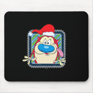 Ren en Stimpy Feestelijke Kerstman Hoed Stimpy Muismat