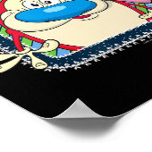 Ren en Stimpy Feestelijke Kerstman Hoed Stimpy Poster (Hoek)