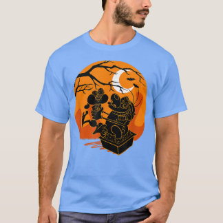 Ren en Stimpy Halloween Haunted Sunset Hug T-shirt