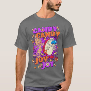 Ren en Stimpy Halloween Snoep Snoep Joy Joy T-shirt
