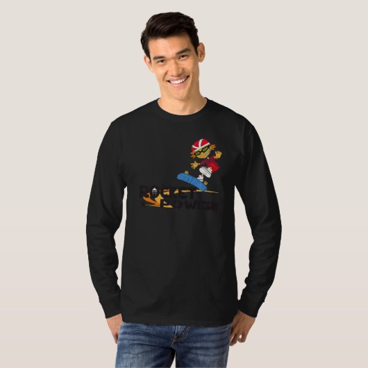 Ren en Stimpy Otto's skateboard Tricks T-shirt (Voorkant volledig)