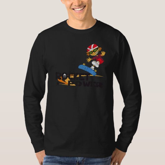 Ren en Stimpy Otto's skateboard Tricks T-shirt (Voorkant)