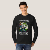 Ren Faire eerder steekspel dabbing middeleeuwse ko T-shirt (Voorkant volledig)