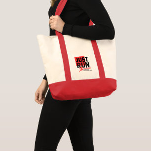 Ren gewoon Red Marathon Runner Track Race Datum Tote Bag