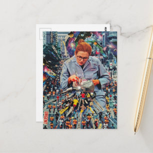 Ren Hasten De Tandarts Komt Surrealistische AI Col Briefkaart