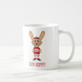 Ren Hoppy! Rabbit Runner in Red Koffiemok