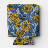 Ren in de rozen blikjeskoeler (Achterkant)