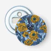 Ren in de rozen button flesopener (Voorkant)