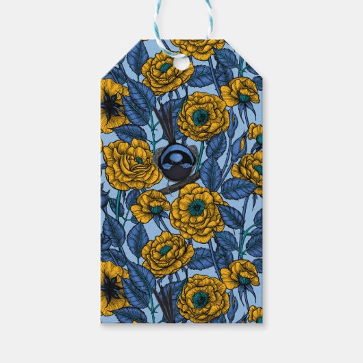 Ren in de rozen cadeaulabel (Voorkant)