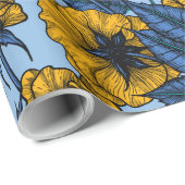 Ren in de rozen cadeaupapier (Rol Hoek)