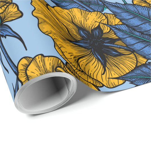 Ren in de rozen cadeaupapier (Rol Hoek)