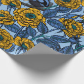 Ren in de rozen cadeaupapier (Hoek)