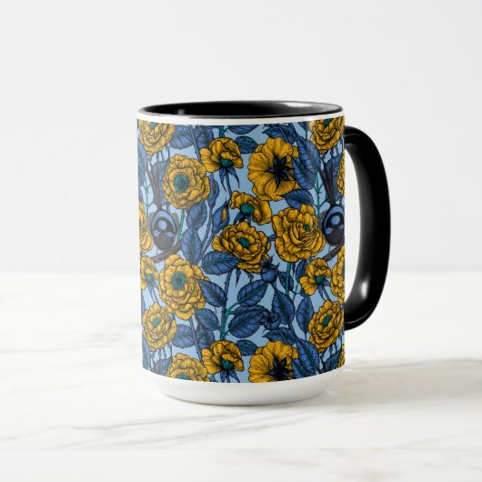 Ren in de rozen mok (Voorkant rechts)