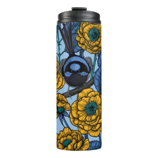 Ren in de rozen thermosbeker (Voorkant)