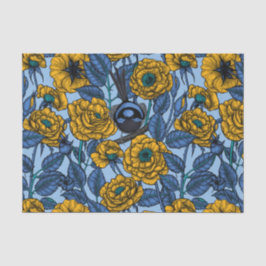 Ren in de rozen tissuepapier