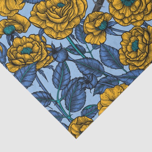 Ren in de rozen tissuepapier (Detail)