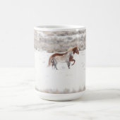 Ren in de sneeuwkoffie-mok koffiemok (Center)