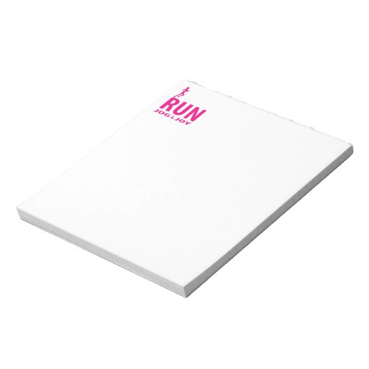 Ren, jog en vreugde notitieblok (Linkerzijde)