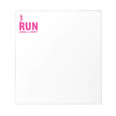 Ren, jog en vreugde notitieblok (Voorkant)