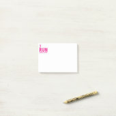 Ren, jog en vreugde post-it® notes (Op bureau)