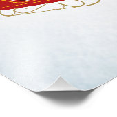 Ren, Kerstman, ren! Foto Afdruk (Hoek)