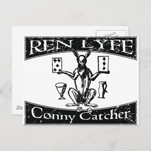 Ren Lyfe: Verstoorde Robert Greene Conny-Catcher Briefkaart (Voorkant / Achterkant)
