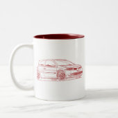 Ren Megane R26 2009 Tweekleurige Koffiemok (Links)