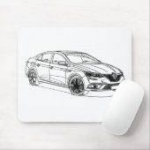 Ren Megane Sedan 2017 Muismat (Met muis)